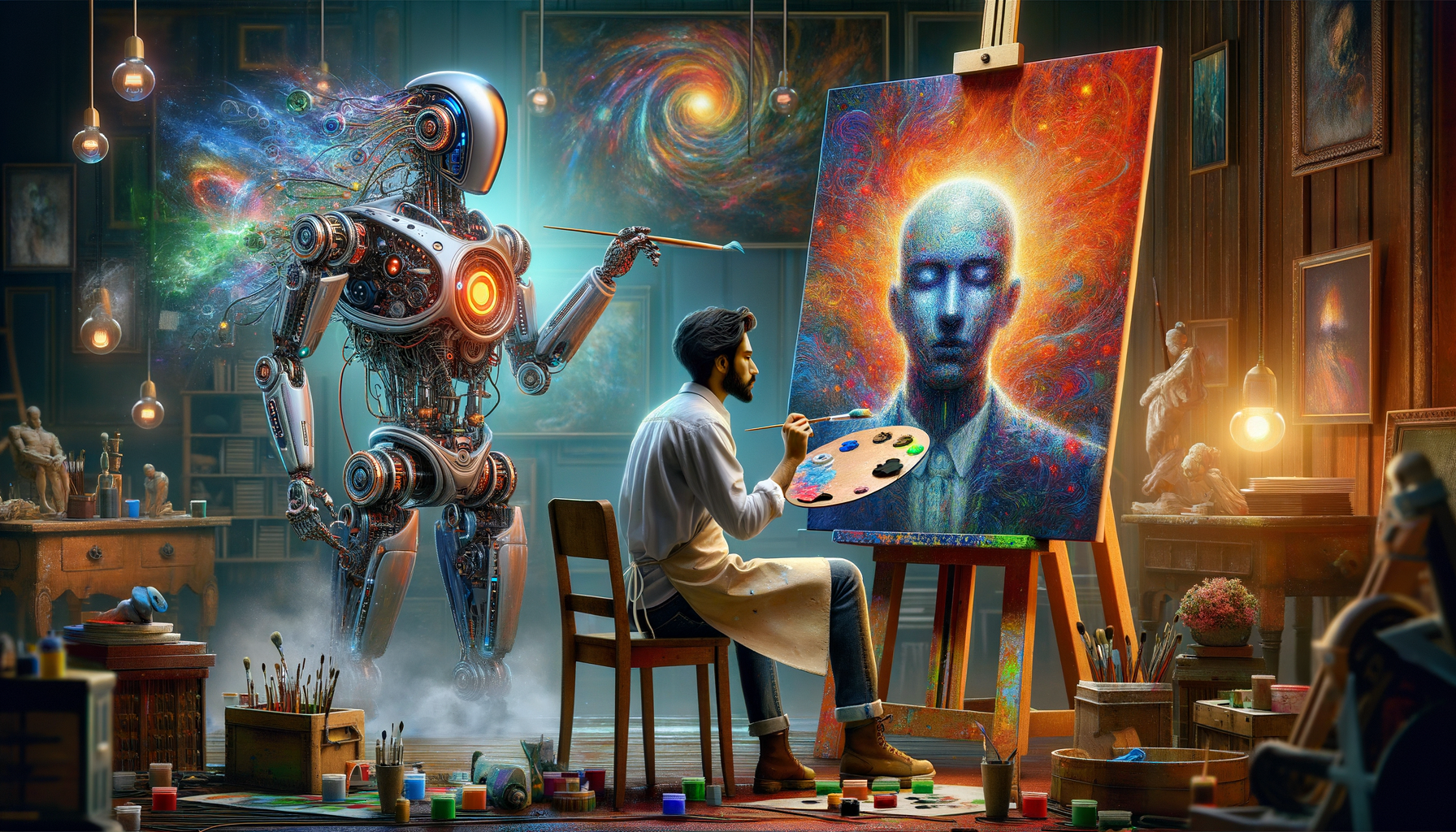 AI in Creativity: Can a Machine Become an Artist or Writer?